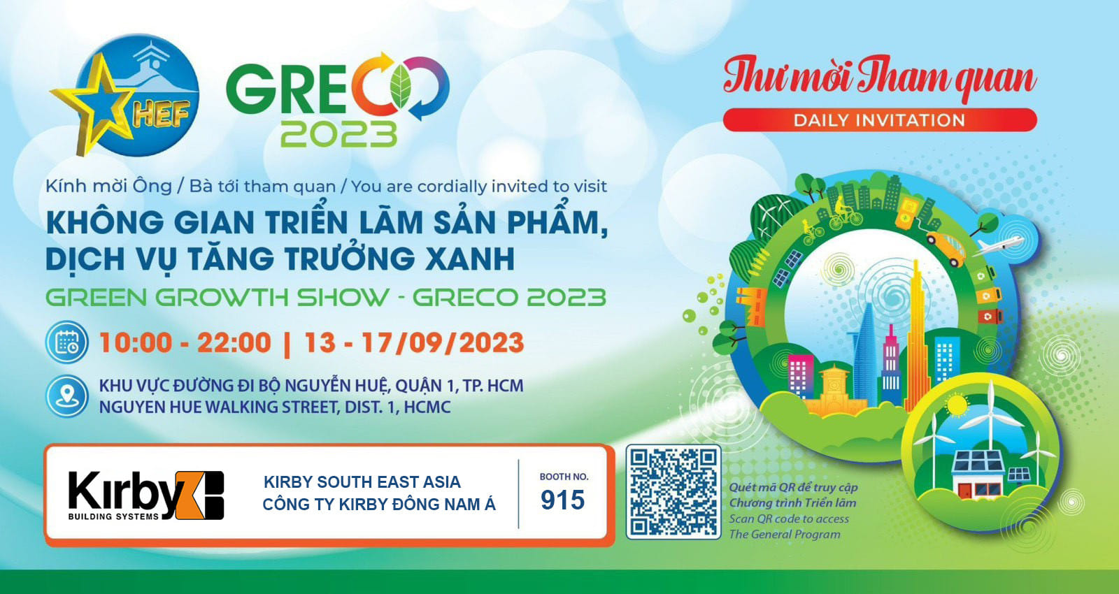 Kirby Southeast Asia Promotes Sustainable Steel Solutions at Green Growth Show – GRECO 2023